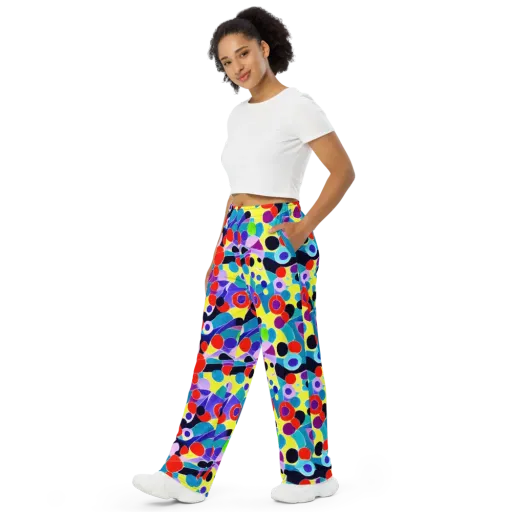 Prism Playground on a Wide-Leg Pants