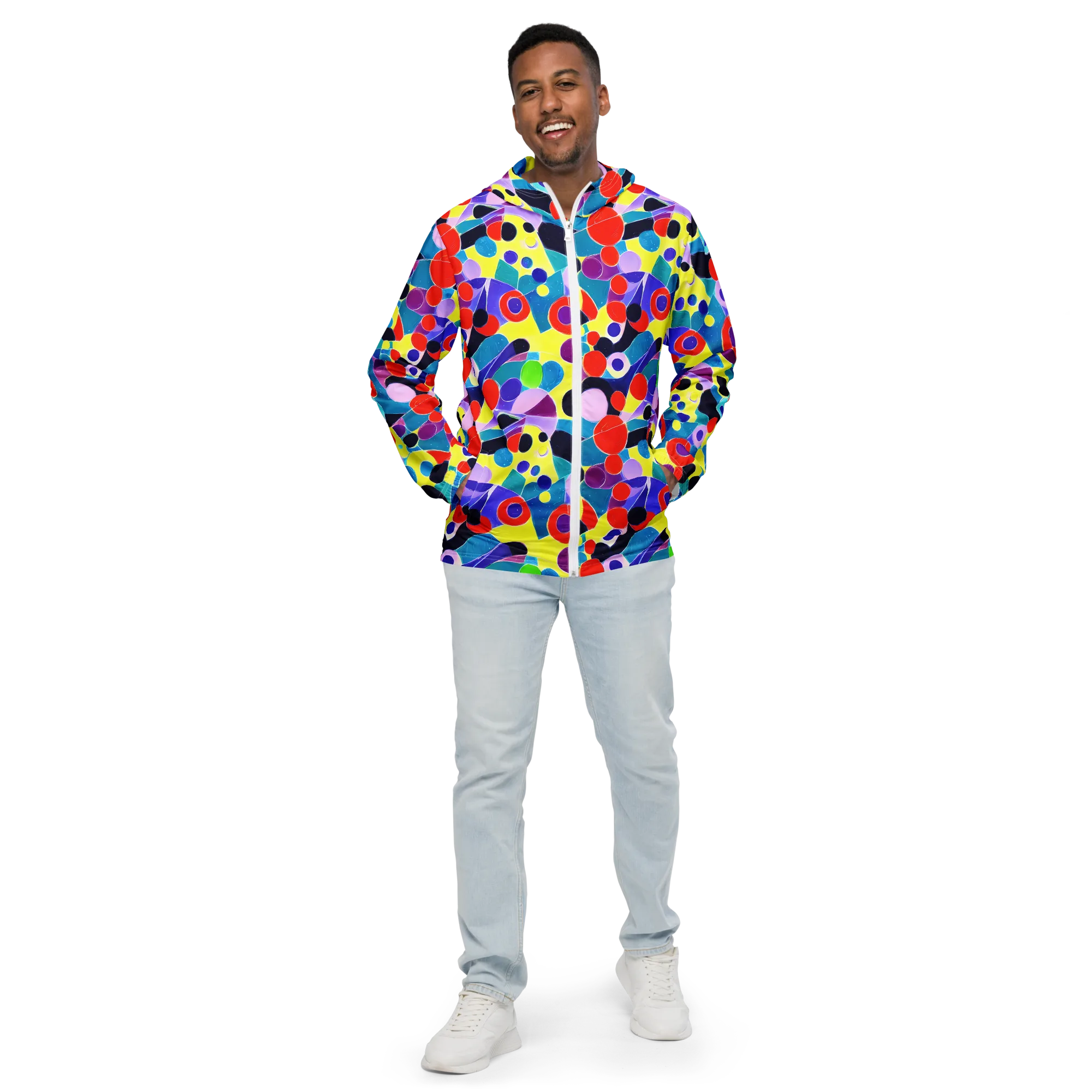 Prism Playground on Men's Windbreaker — Front