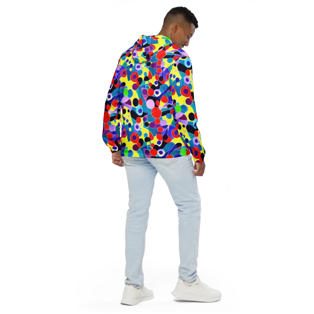 Prism Playground on Men's Windbreaker — Back