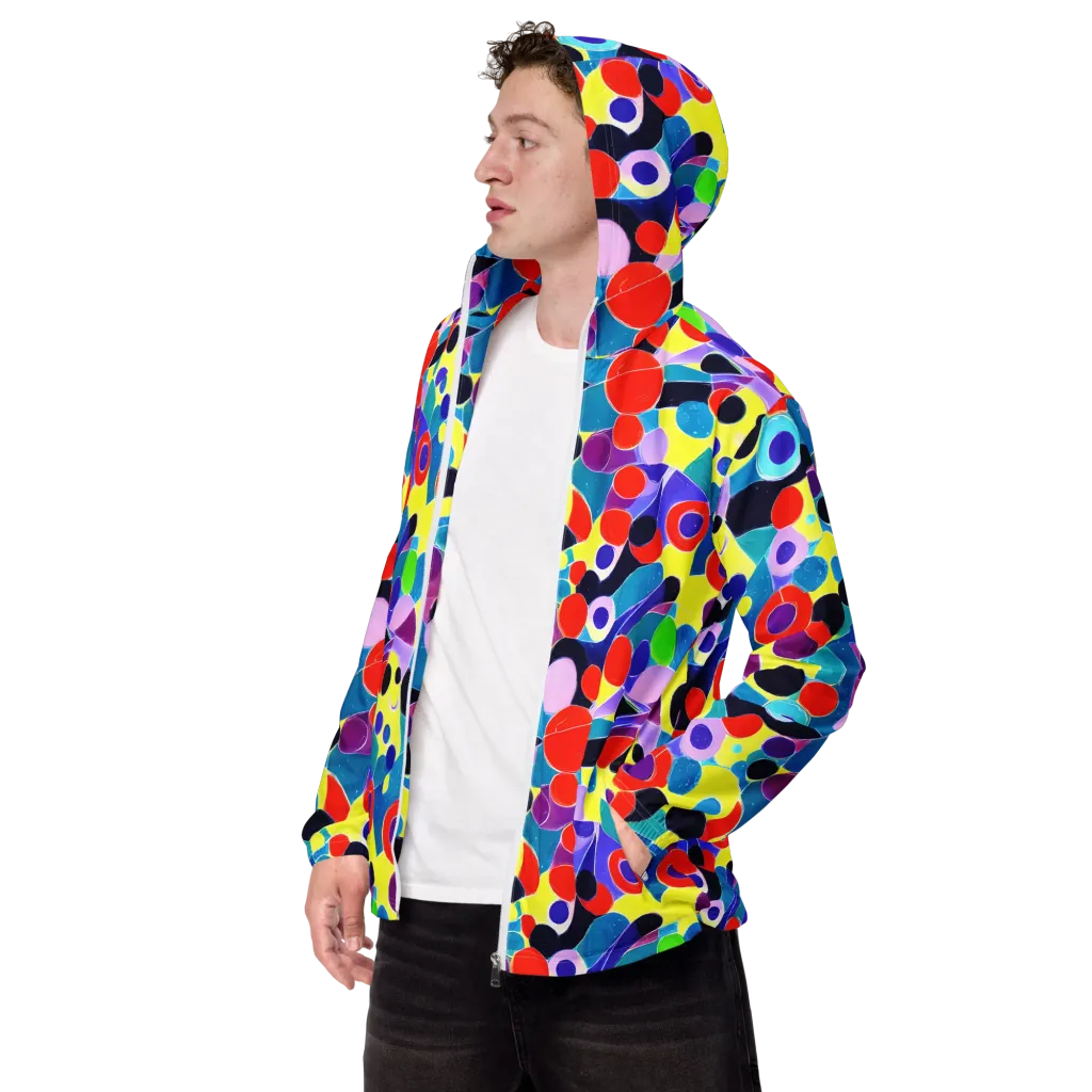 Prism Playground on Men's Windbreaker — Left Front