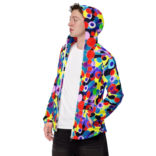 Prism Playground on a Men's Windbreaker