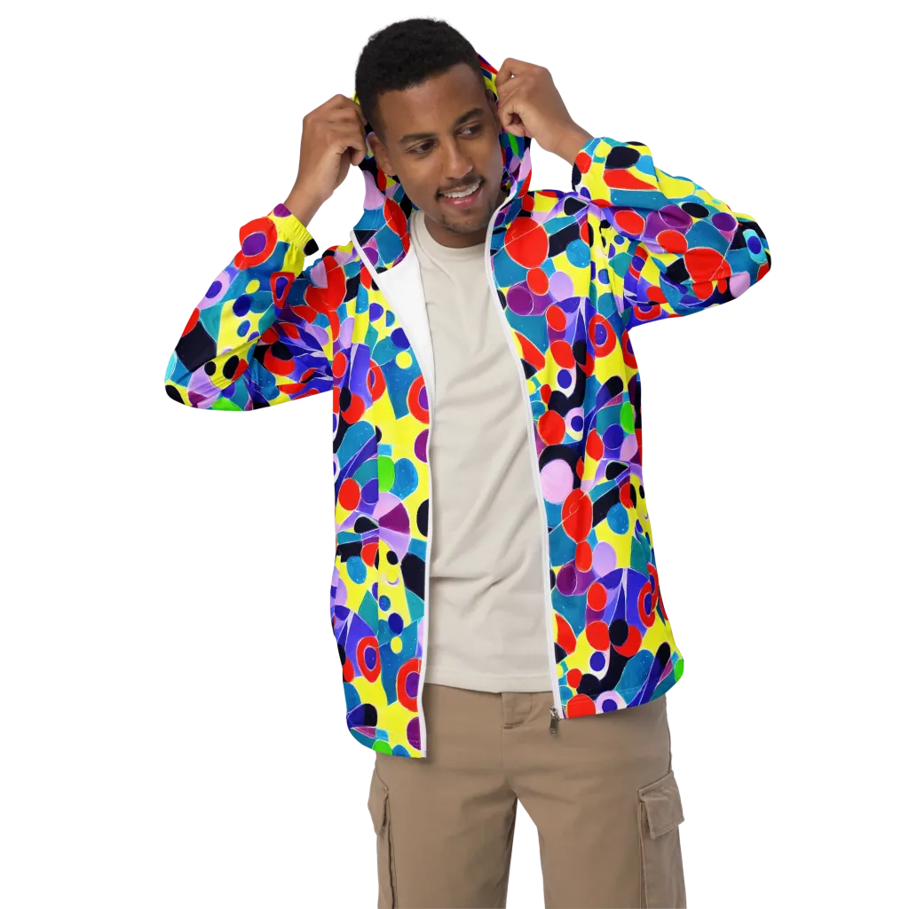 Prism Playground on Men's Windbreaker — Front