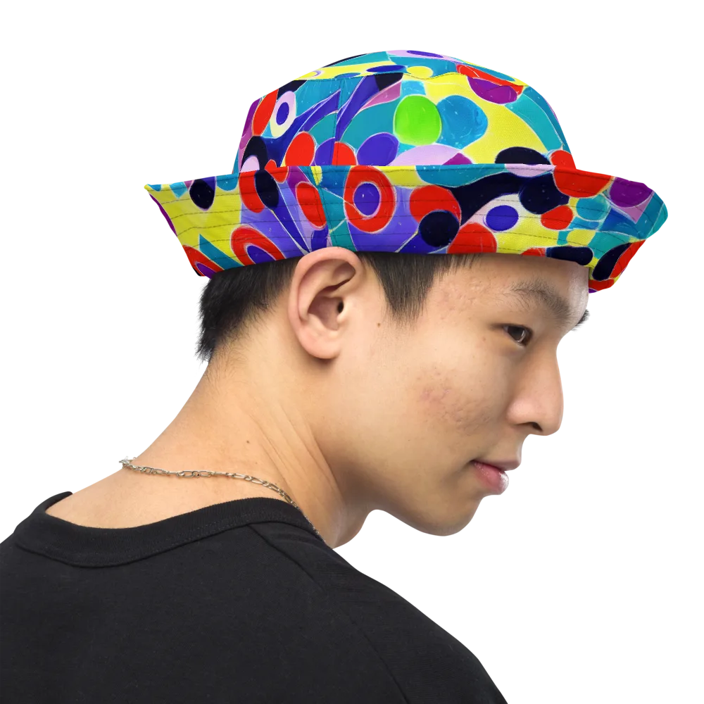 Prism Playground on Reversible Bucket Hat — Right Outside