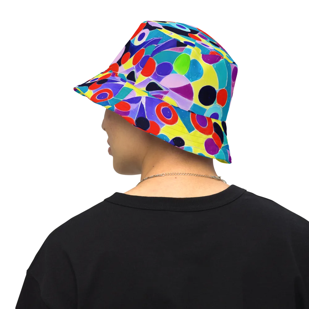 Prism Playground on Reversible Bucket Hat — Back Inside