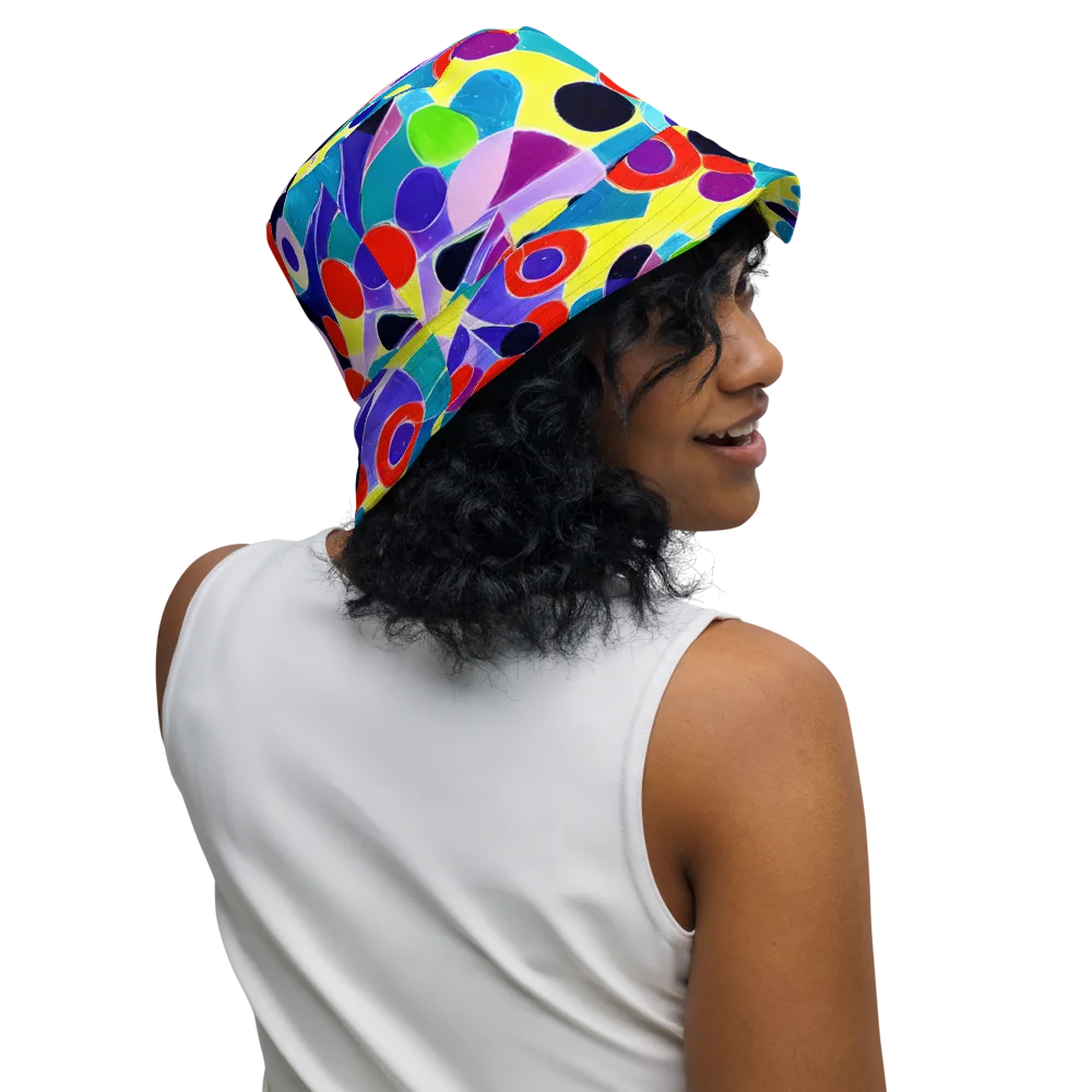 Prism Playground on Reversible Bucket Hat — Right Outside
