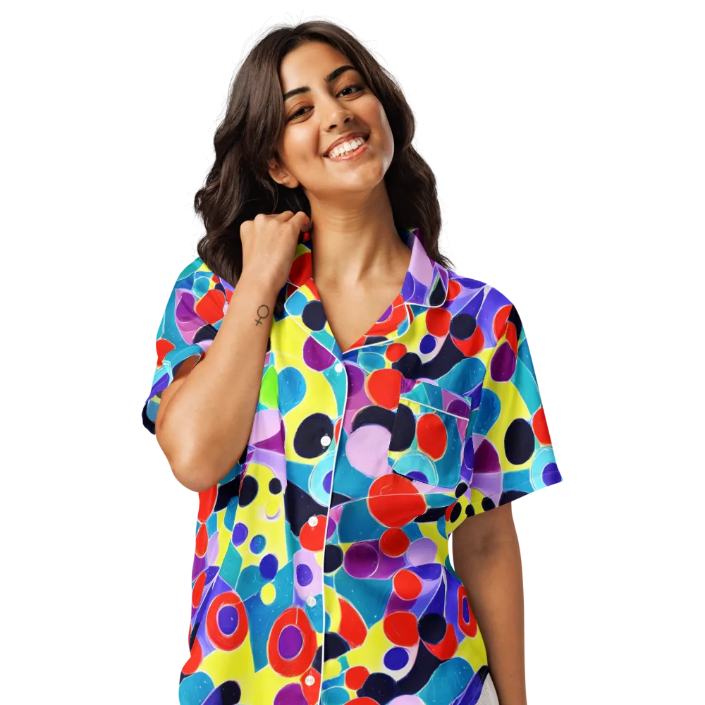 Prism Playground on Women's Short Sleeve Pajama Top — Front