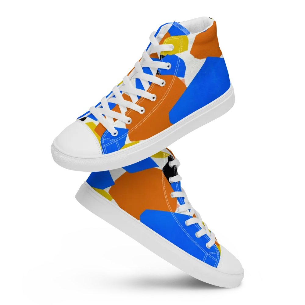 Primary Profile on Men's High Top Canvas Shoes — Front