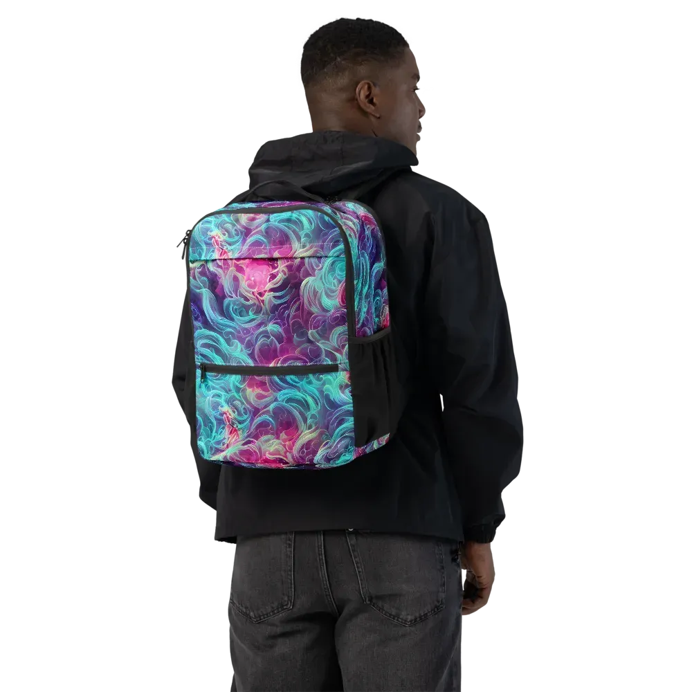 Galactic Bloom on Utility Backpack — Back