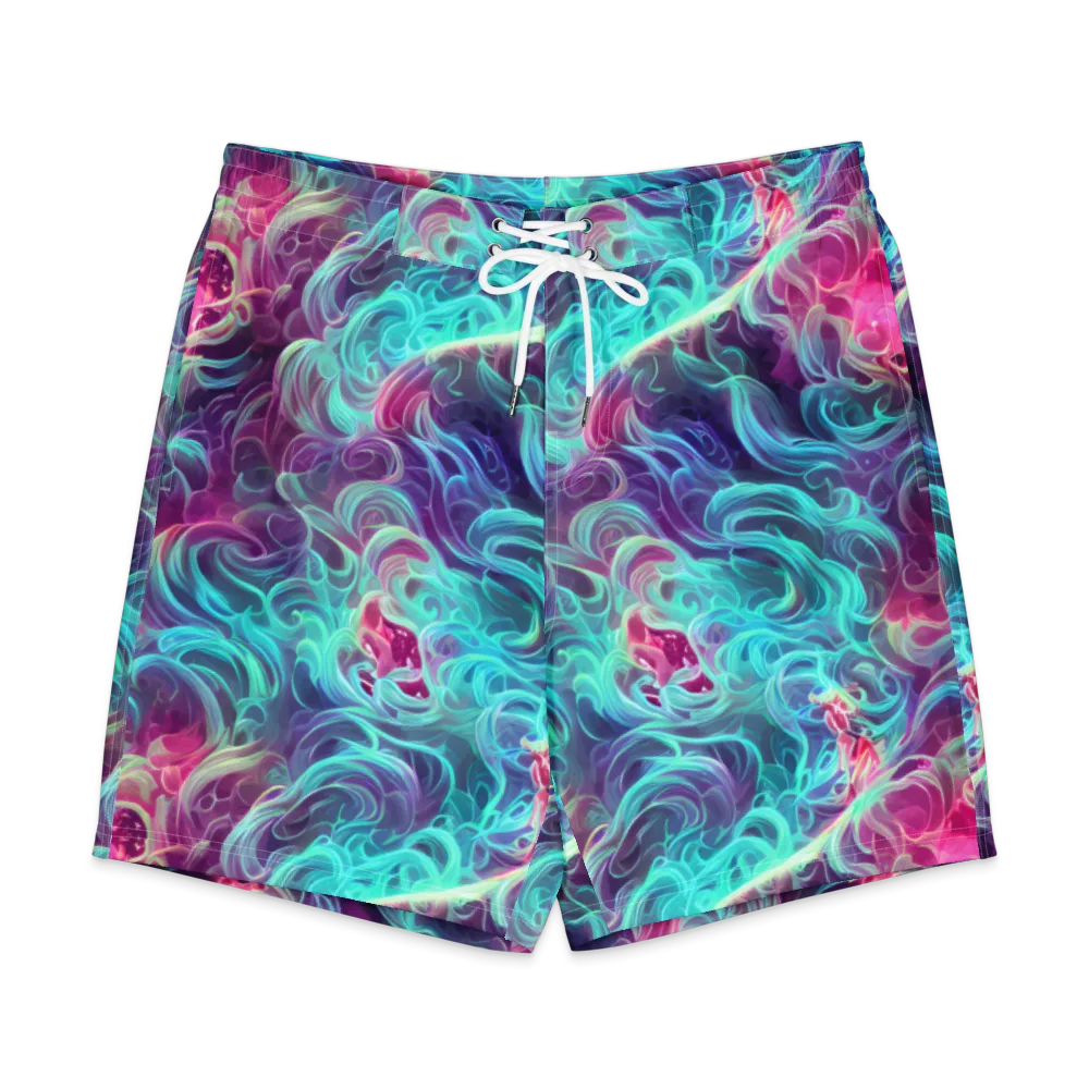 Galactic Bloom on Men's Board Shorts — Front