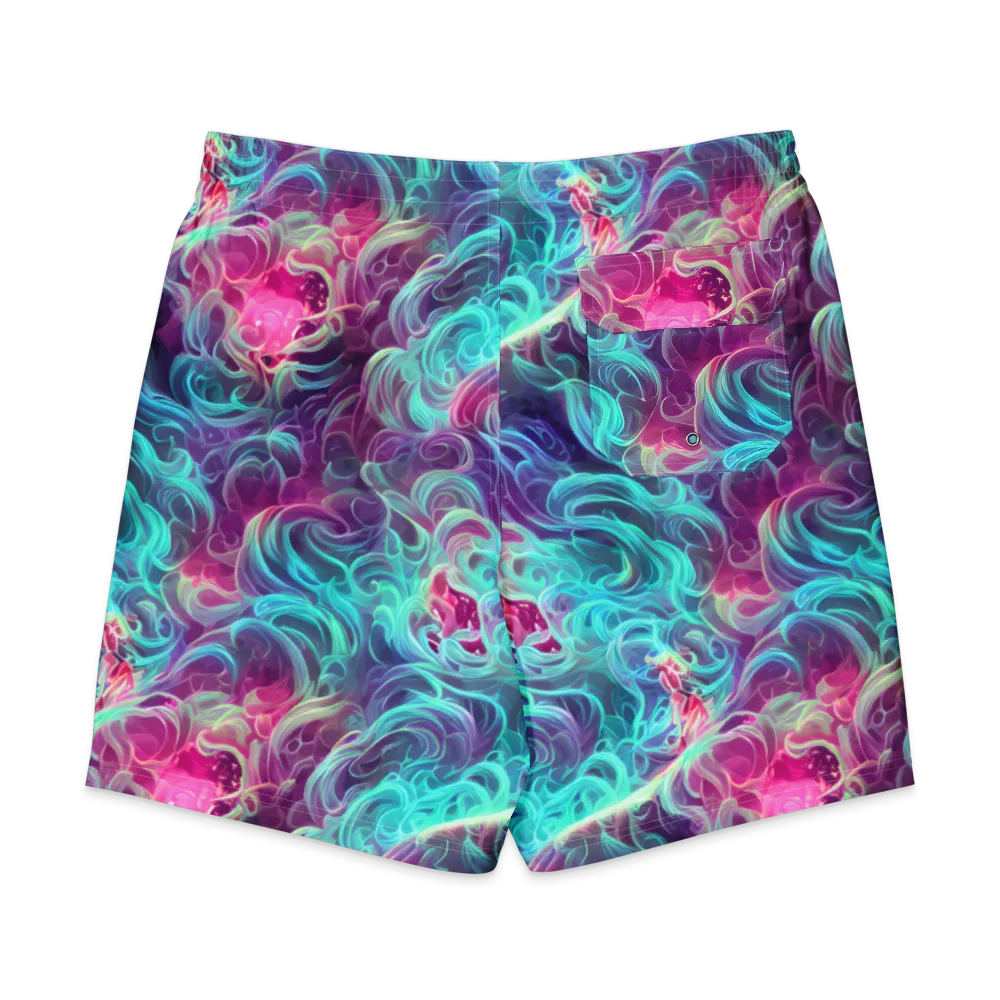 Galactic Bloom on Men's Board Shorts — Back