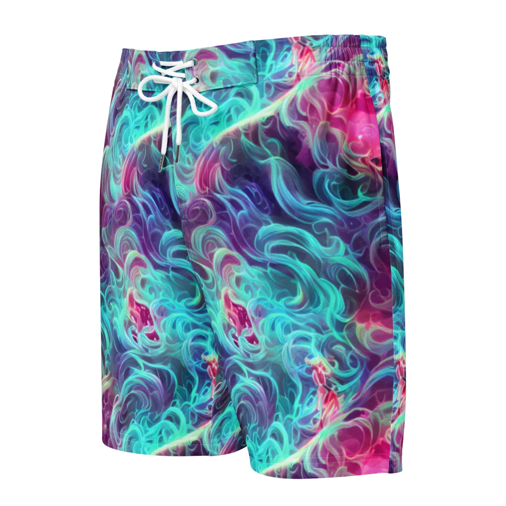 Galactic Bloom on Men's Board Shorts — Front