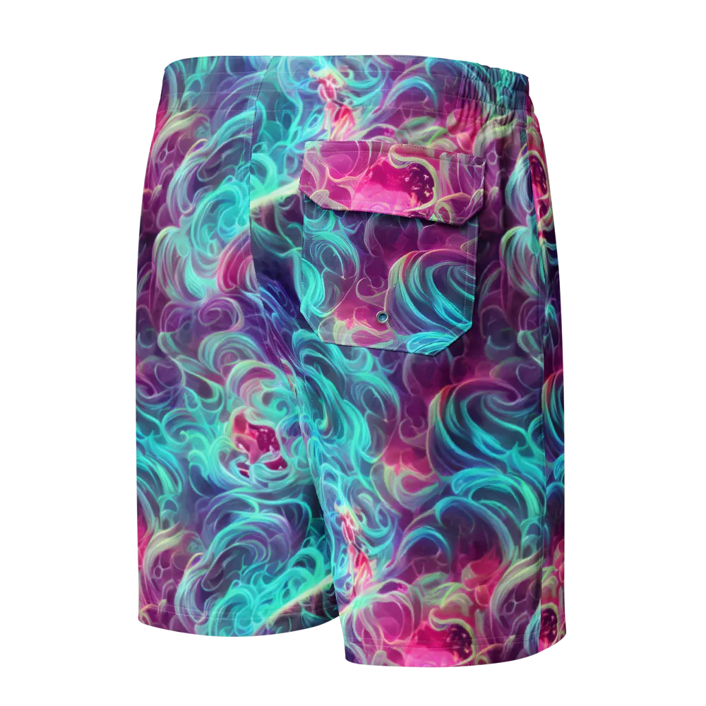 Galactic Bloom on Men's Board Shorts — Back