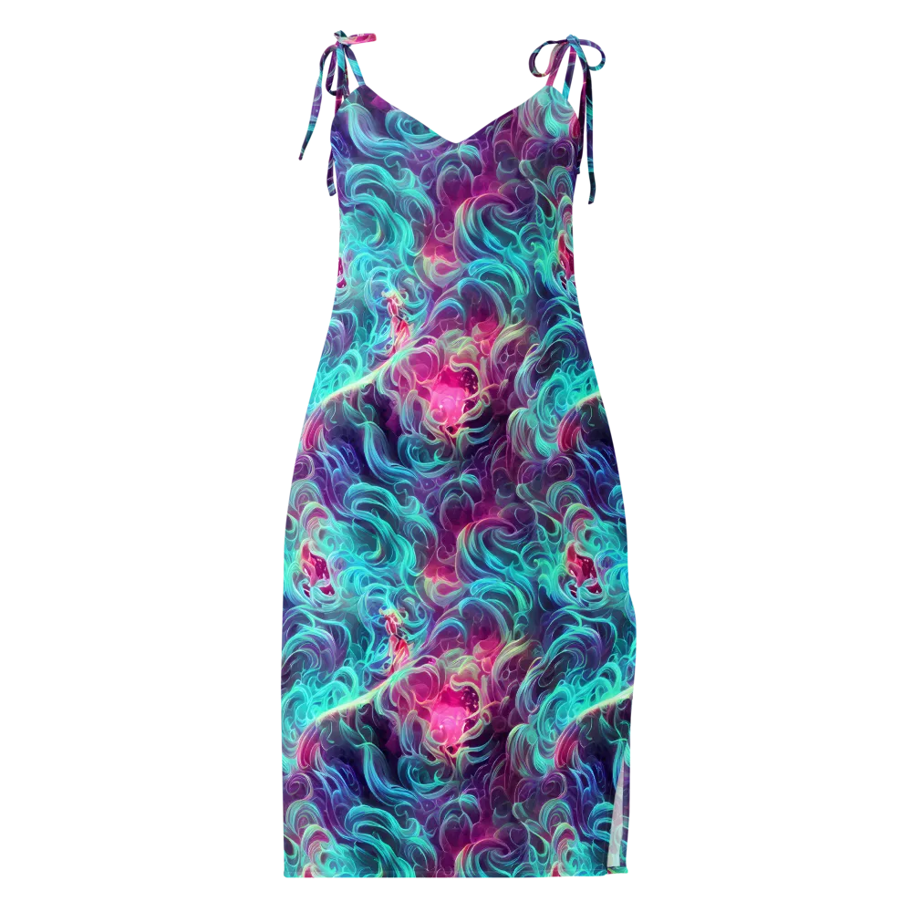 Galactic Bloom on Slip Dress — Front