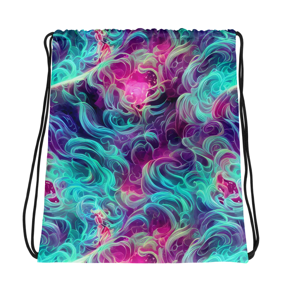 Galactic Bloom on Drawstring Bag — Photo