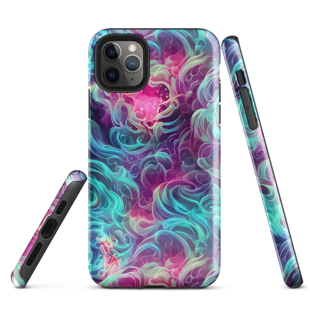 Galactic Bloom on Tough Case for iPhone® — Front