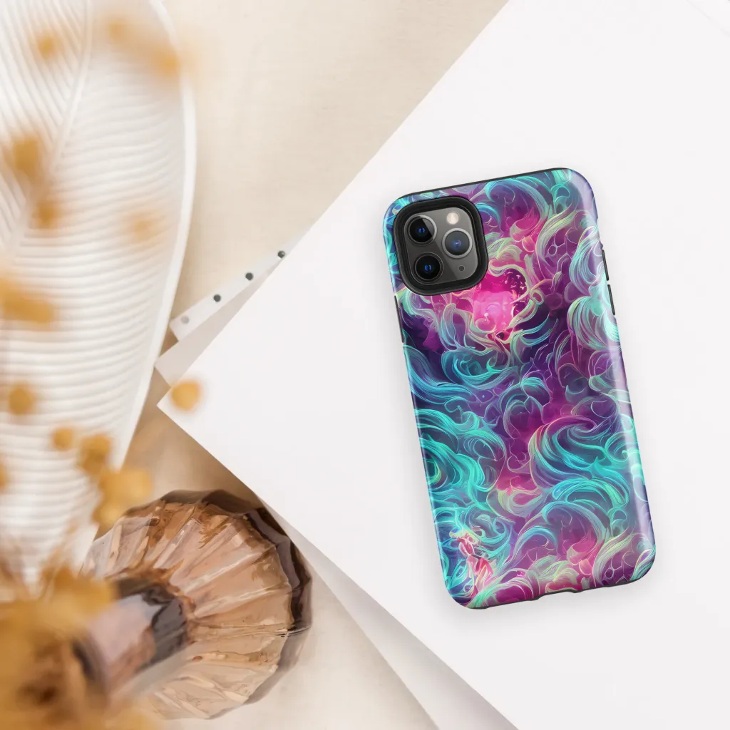 Galactic Bloom on Tough Case for iPhone® — Front