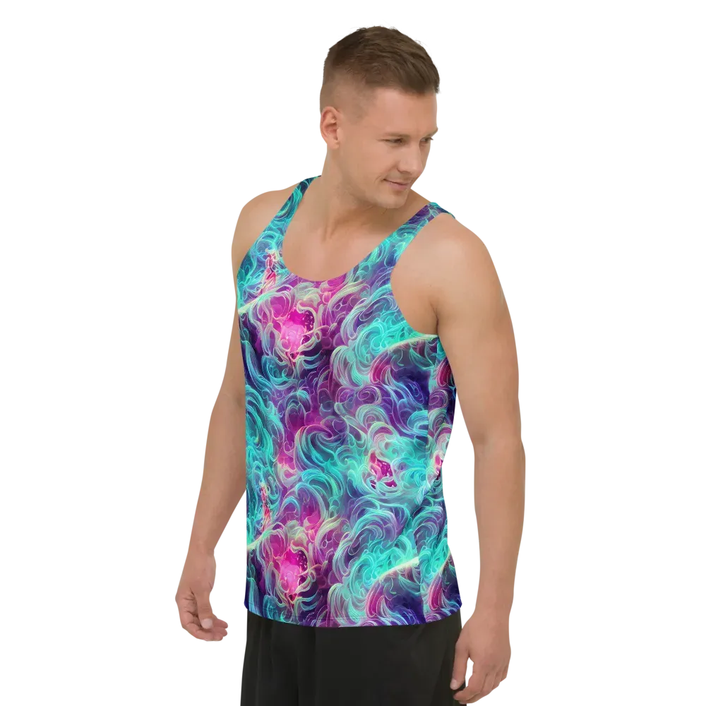 Galactic Bloom on Men's Tank Top — Left Front