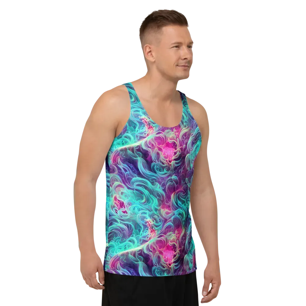 Galactic Bloom on Men's Tank Top — Right Front