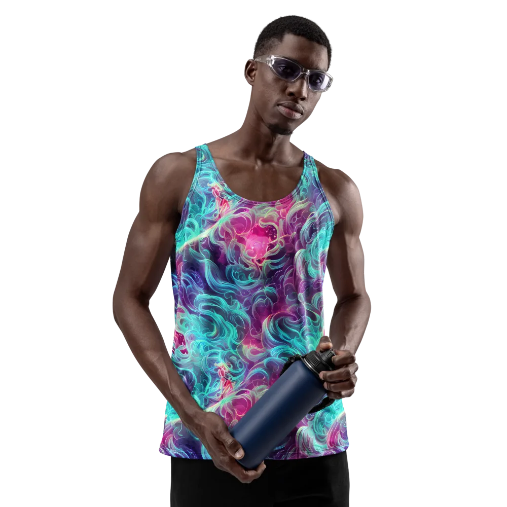 Galactic Bloom on Men's Tank Top — Front