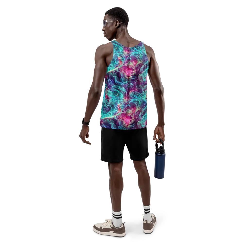 Galactic Bloom on Men's Tank Top — Back