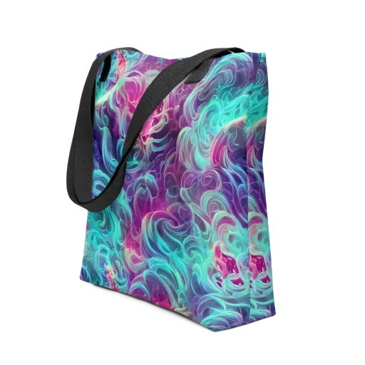Galactic Bloom on a Tote Bag