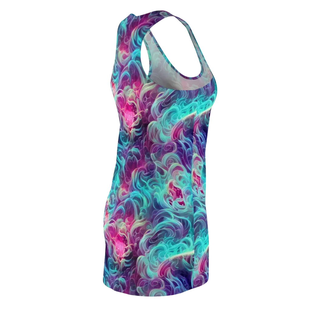 Galactic Bloom on Racerback Dress — Back Side