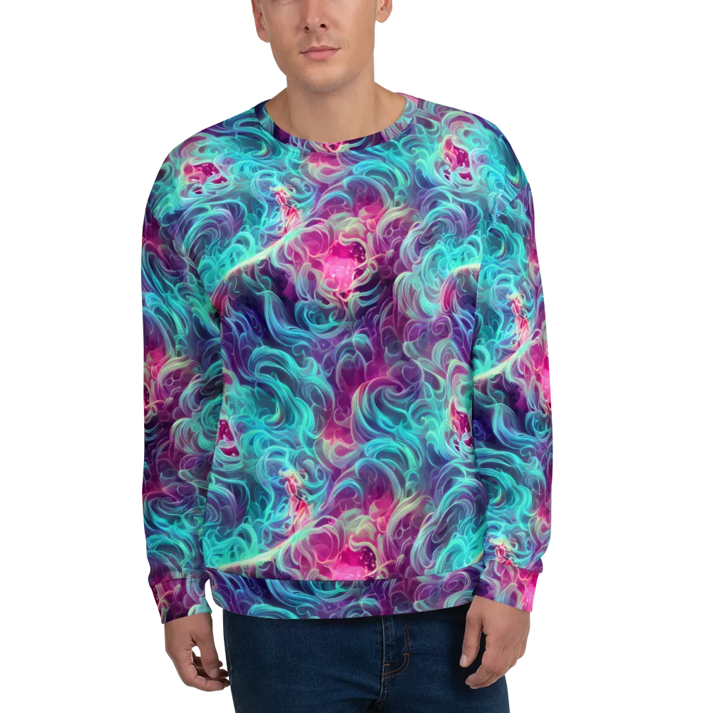 Galactic Bloom on Sweatshirt — Front