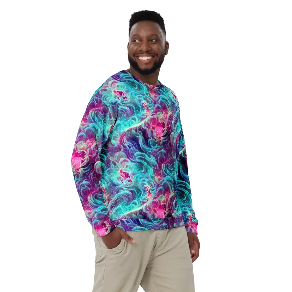 Galactic Bloom on Sweatshirt — Front