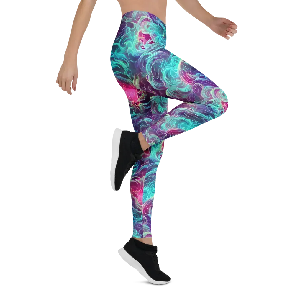 Galactic Bloom on Leggings — Right
