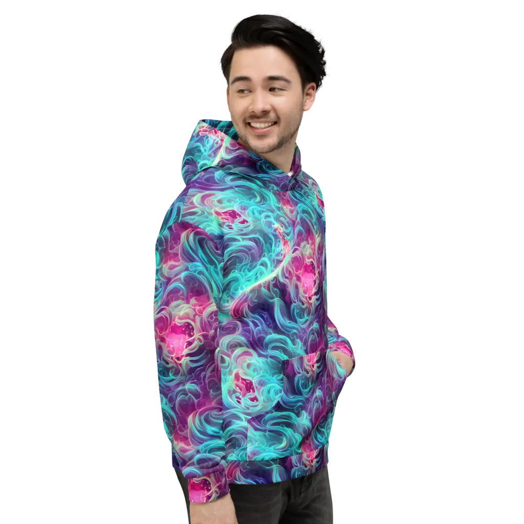 Galactic Bloom on Hoodie — Right