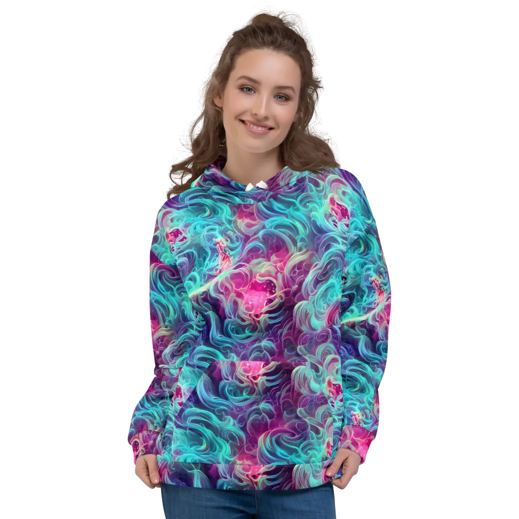 Galactic Bloom on Hoodie — Front