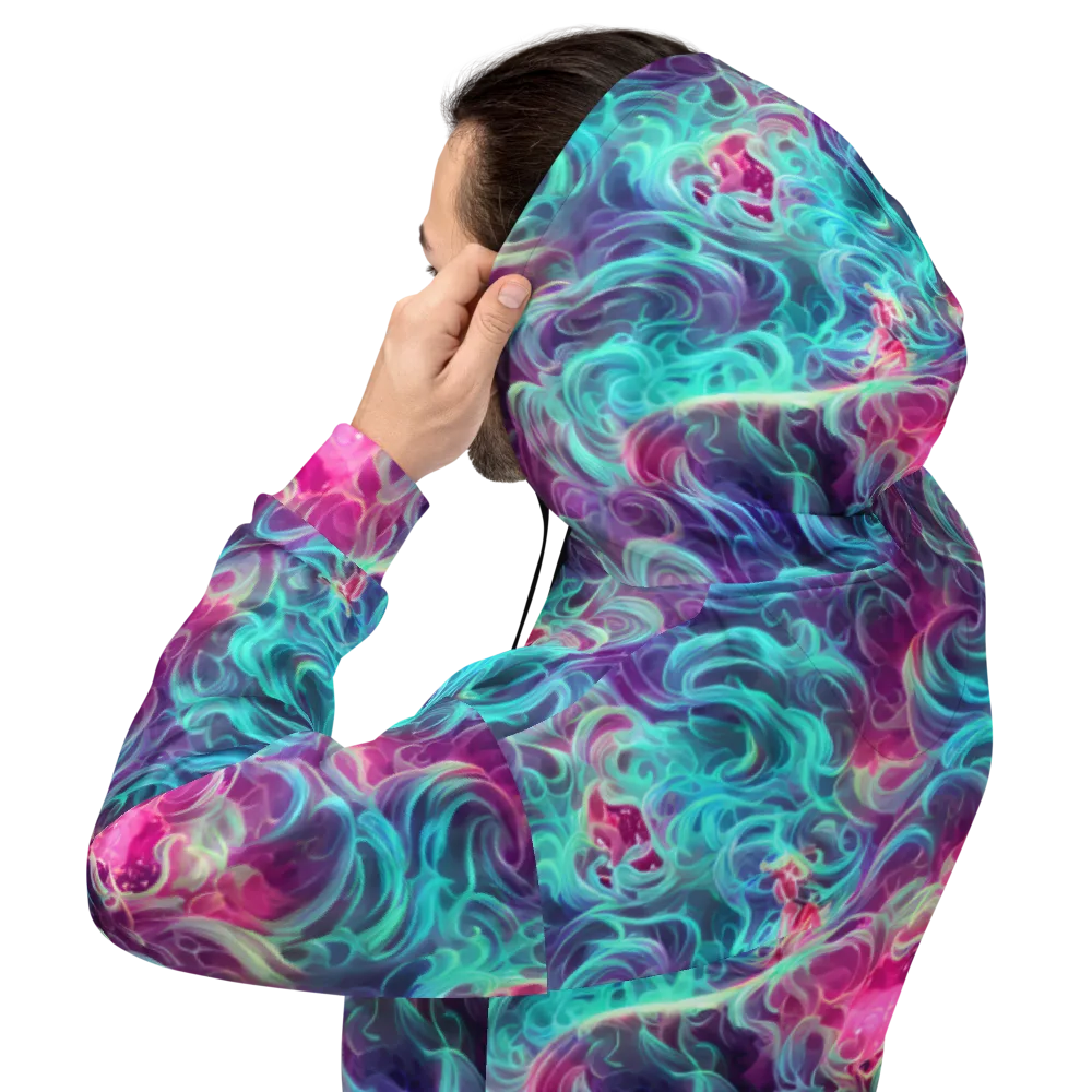 Galactic Bloom on Hoodie — Back