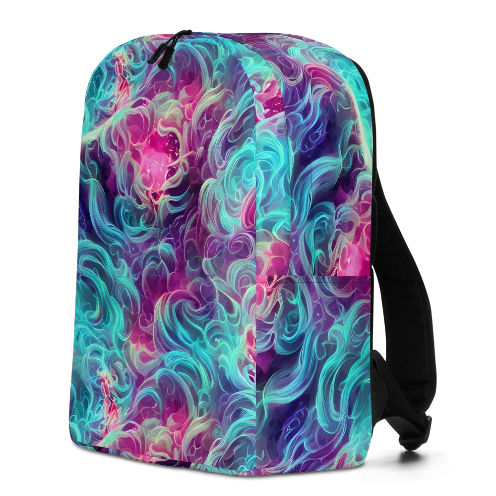 Galactic Bloom on Minimalist Backpack — Left