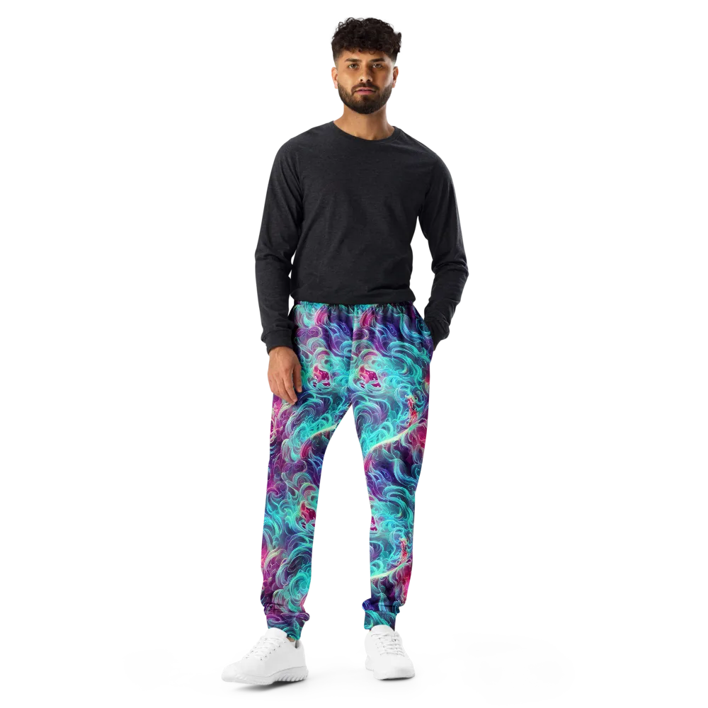 Galactic Bloom on Men's Joggers — Front