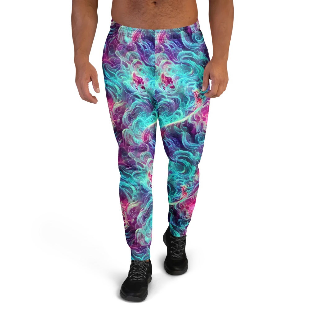 Galactic Bloom on Men's Joggers — Front