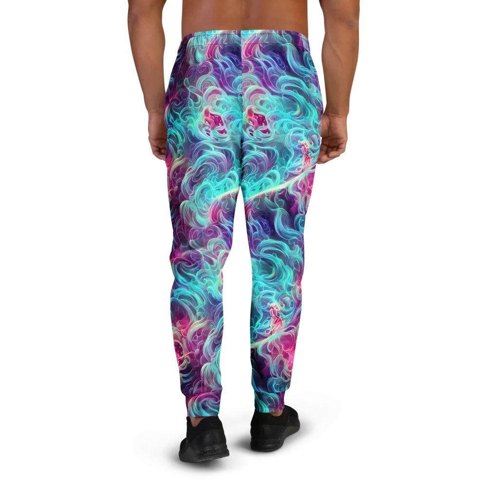 Galactic Bloom on Men's Joggers — Back