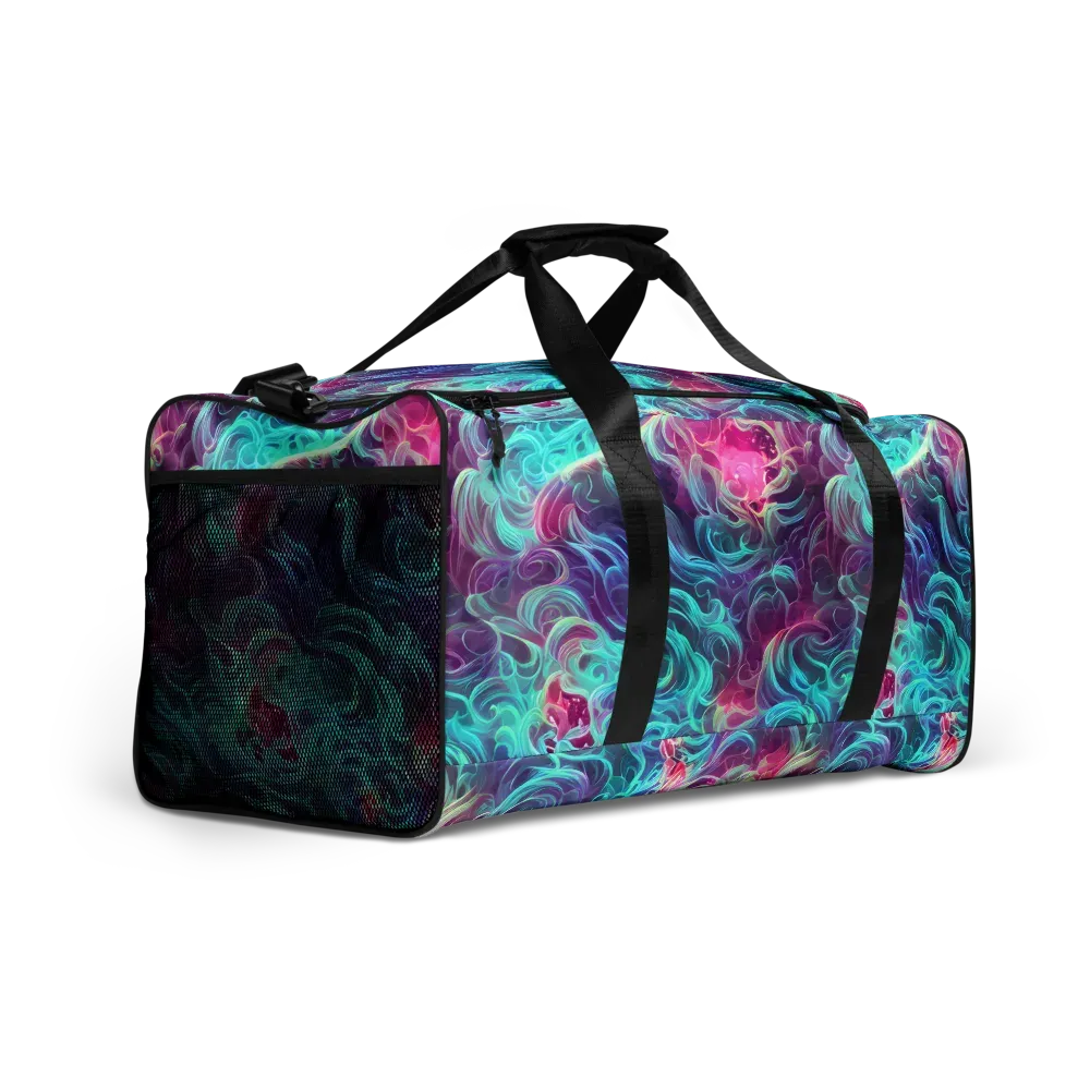 Galactic Bloom on Duffle Bag — Right Front