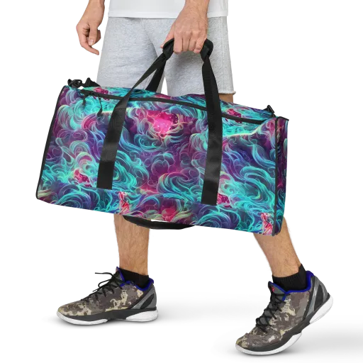 Galactic Bloom on a Duffle Bag