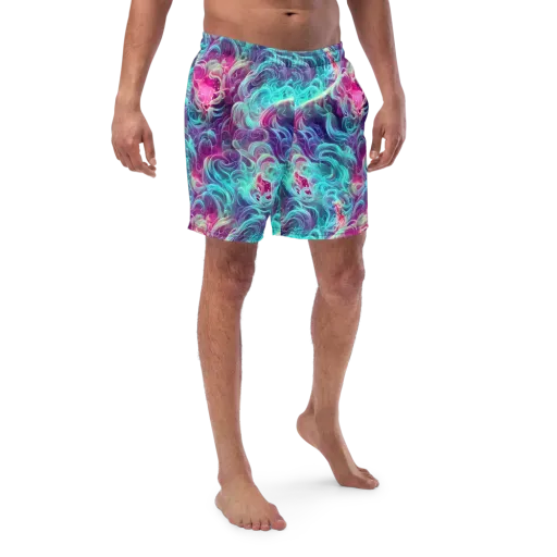 Galactic Bloom on a Swim Trunks