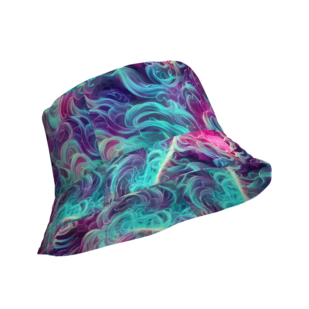 Galactic Bloom on Reversible Bucket Hat — Product details Outside