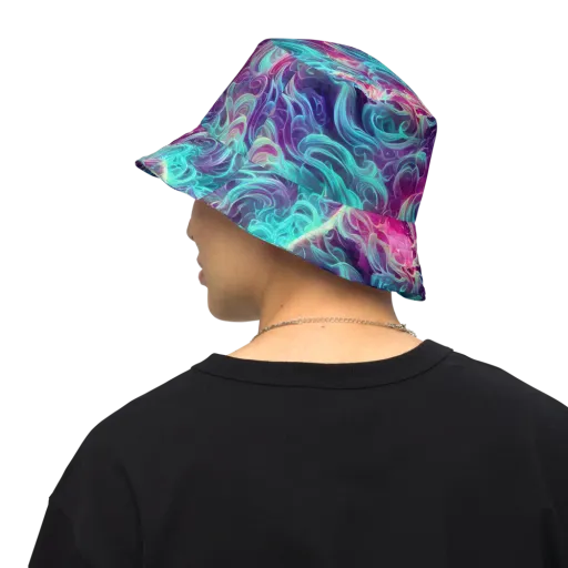 Galactic Bloom on a Reversible Bucket Hat