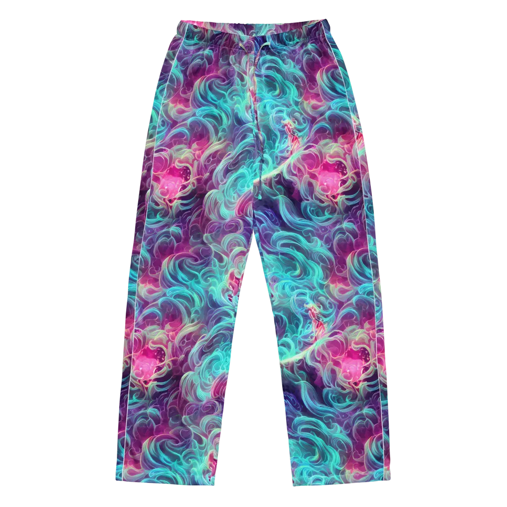 Galactic Bloom on Women's Pajama Pants — Front