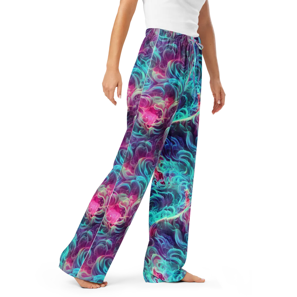 Galactic Bloom on Women's Pajama Pants — Right Front