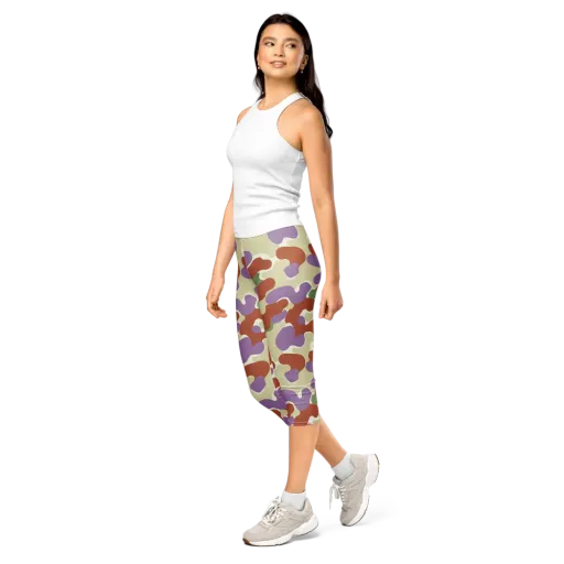 Lavender Camo on a Capri Leggings
