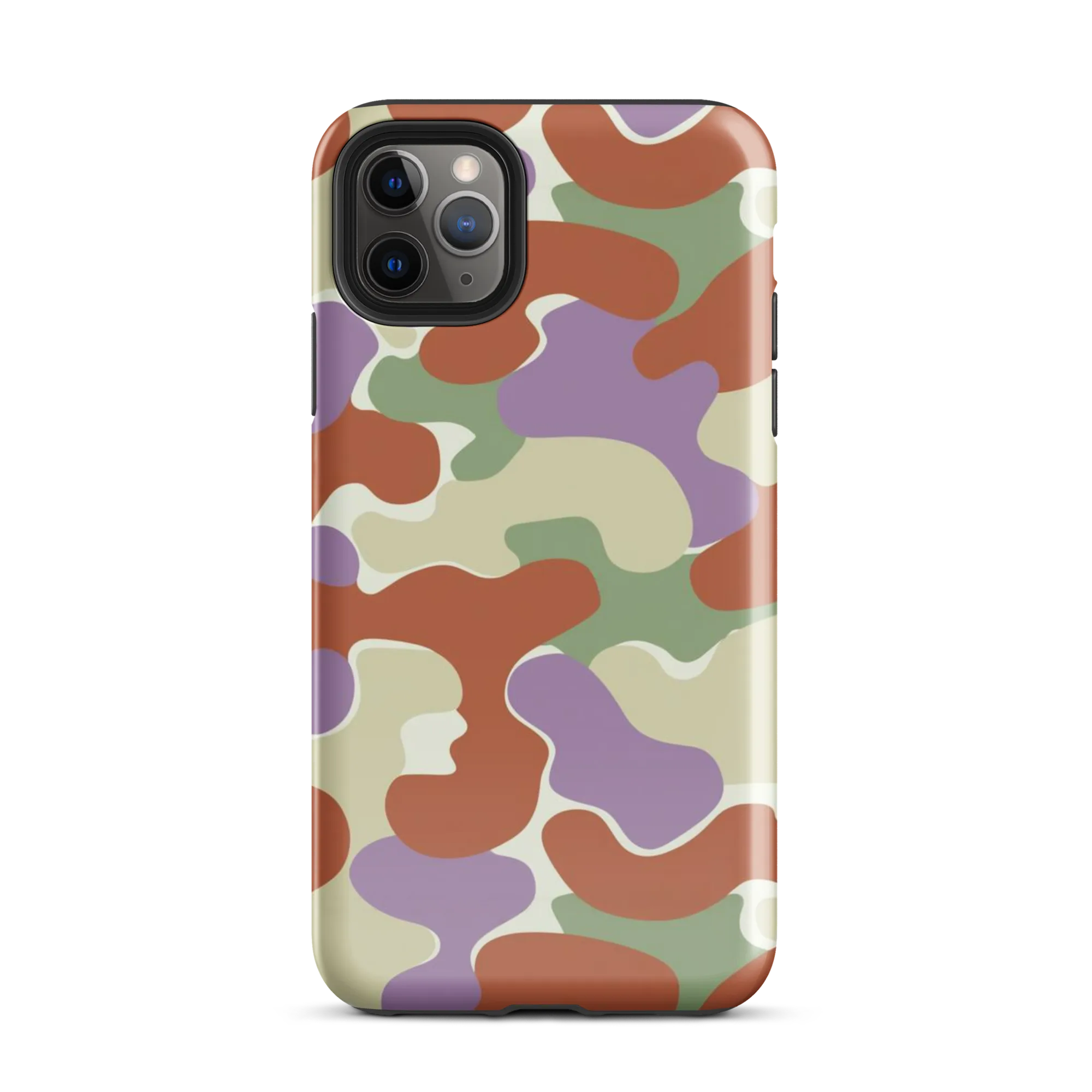 Lavender Camo on Tough Case for iPhone® — Front