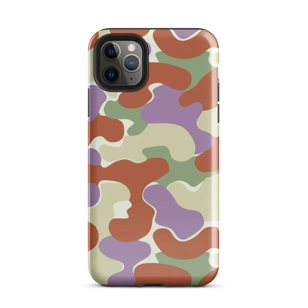 Lavender Camo on Tough Case for iPhone® — Front