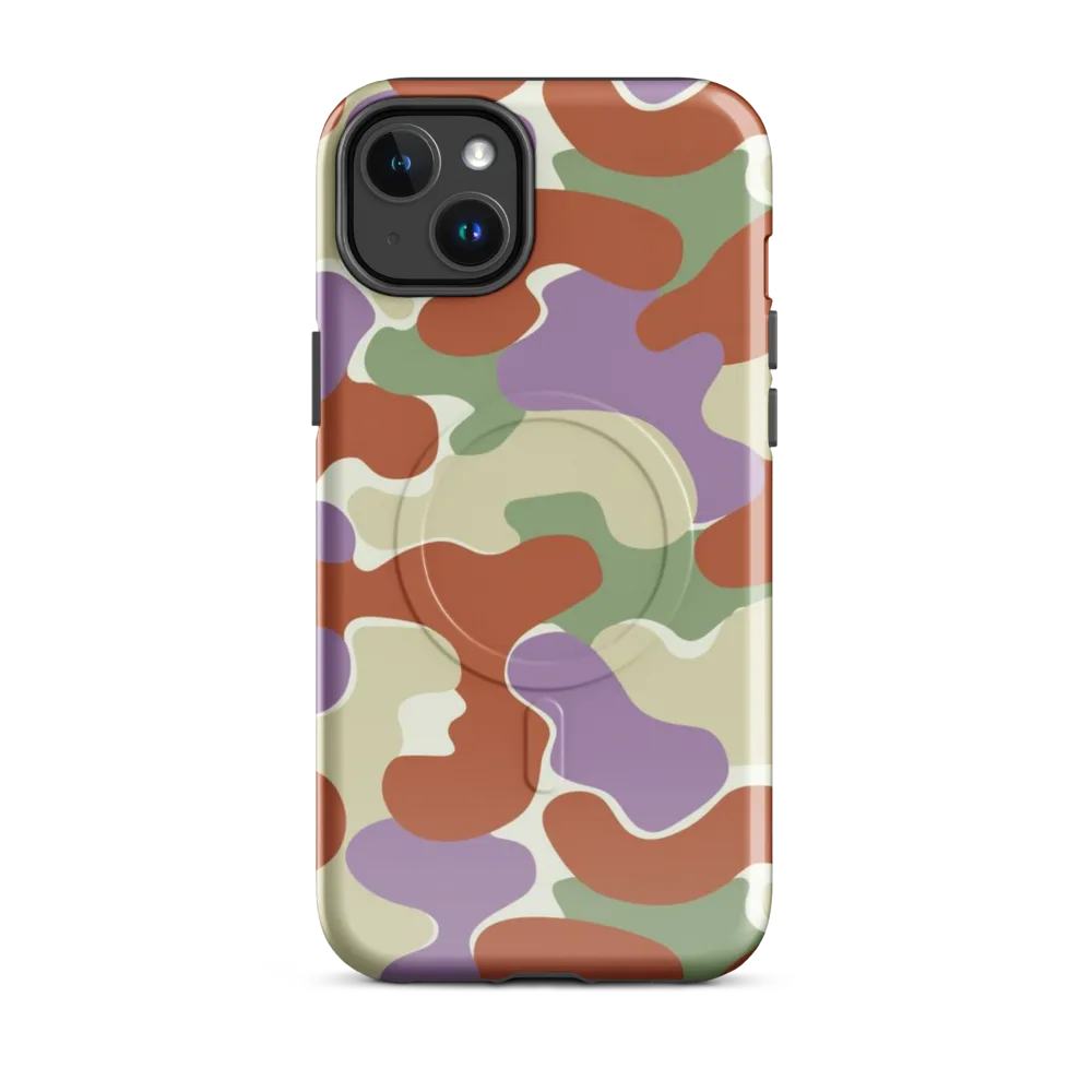 Lavender Camo on MagSafe Tough Case for iPhone® — Front