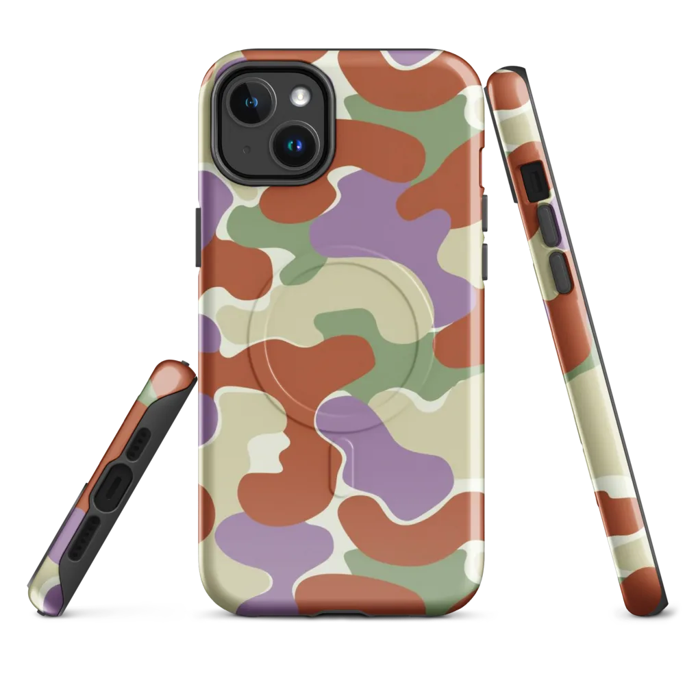 Lavender Camo on MagSafe Tough Case for iPhone® — Front