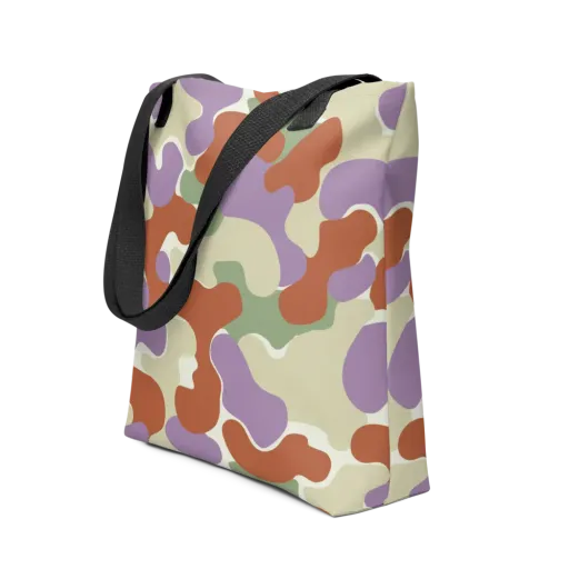 Lavender Camo on a Tote Bag