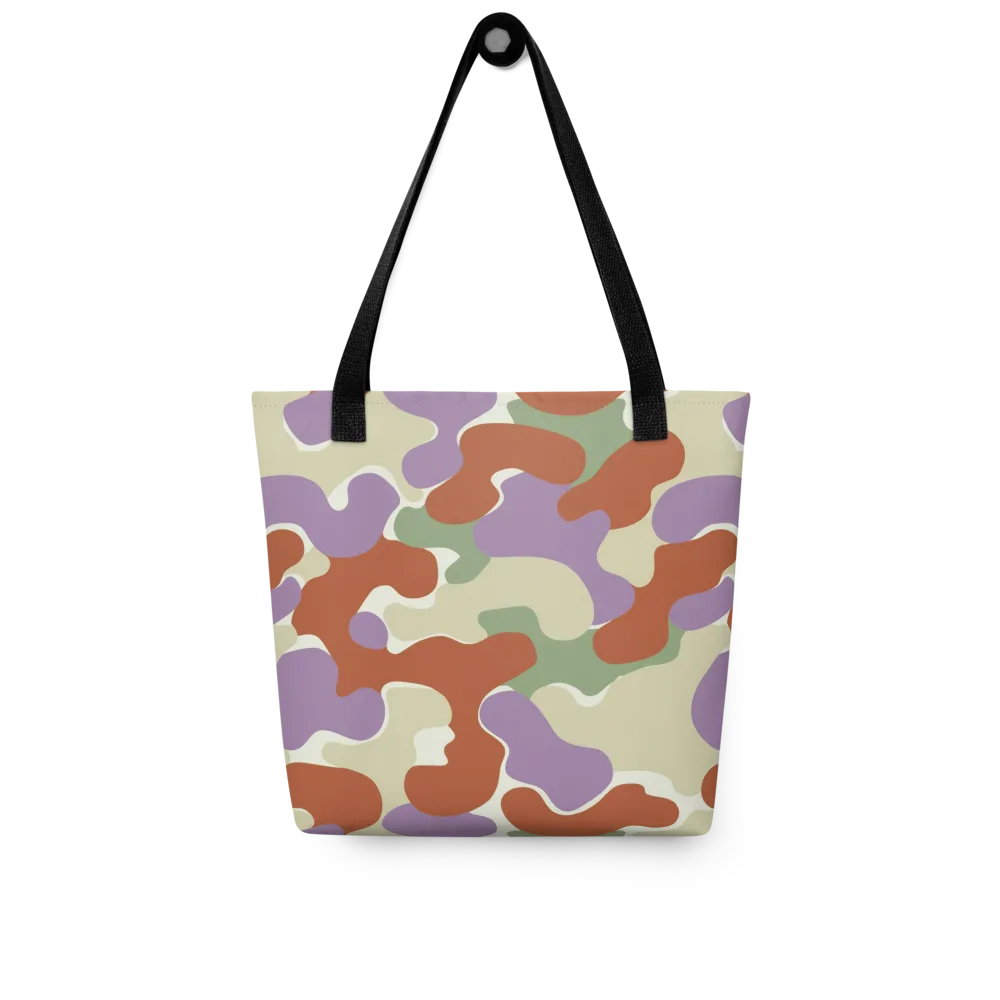 Lavender Camo on Tote Bag — Front